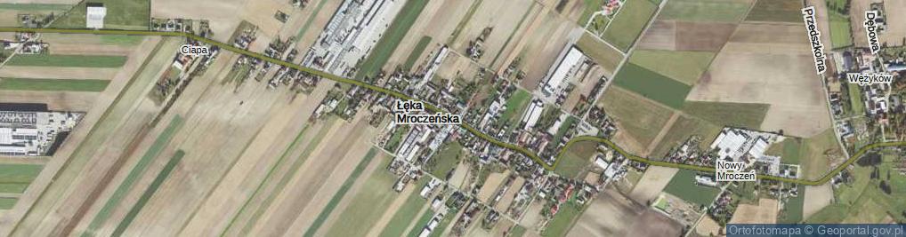 Zdjęcie satelitarne Łęka Mroczeńska ul.